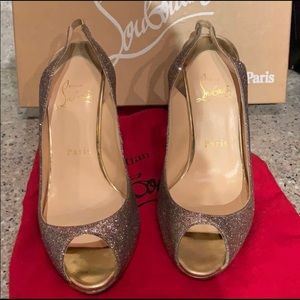 Authentic Christian Louboutin Slingback heels